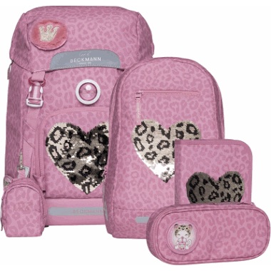 Beckmann Schulrucksack-Set Active Air FLX 6-teilig Furry