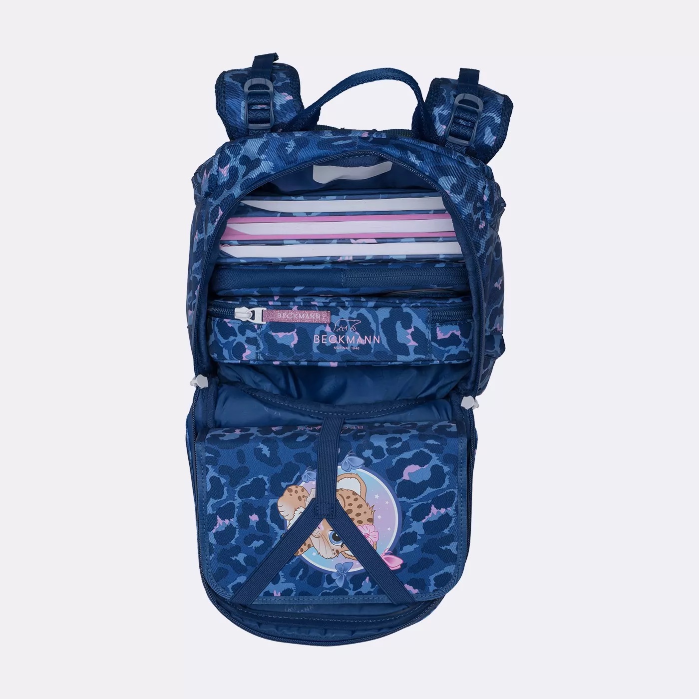 Beckmann Schulrucksack-Set Active Air FLX 6-teilig Cheeta