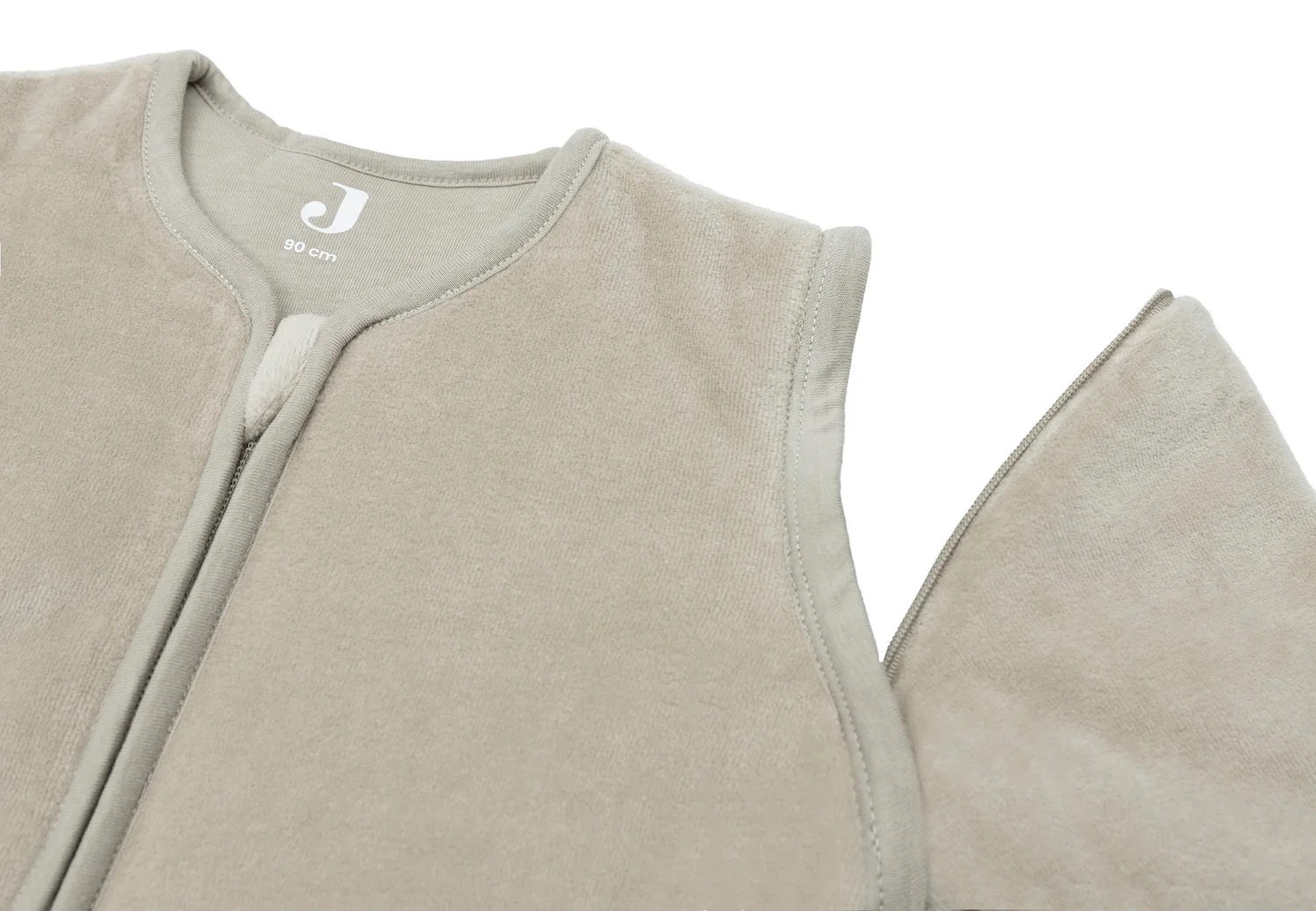 Jollein Baby Schlafsack mit abnehmbaren Ärmeln - Velvet 70cm Olive Green