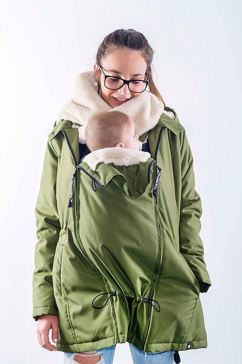 Wombat Tragejacke Wallaby 2.0 grün/creme S Wombat Tragejacke Wallaby 2.0 grün/creme S