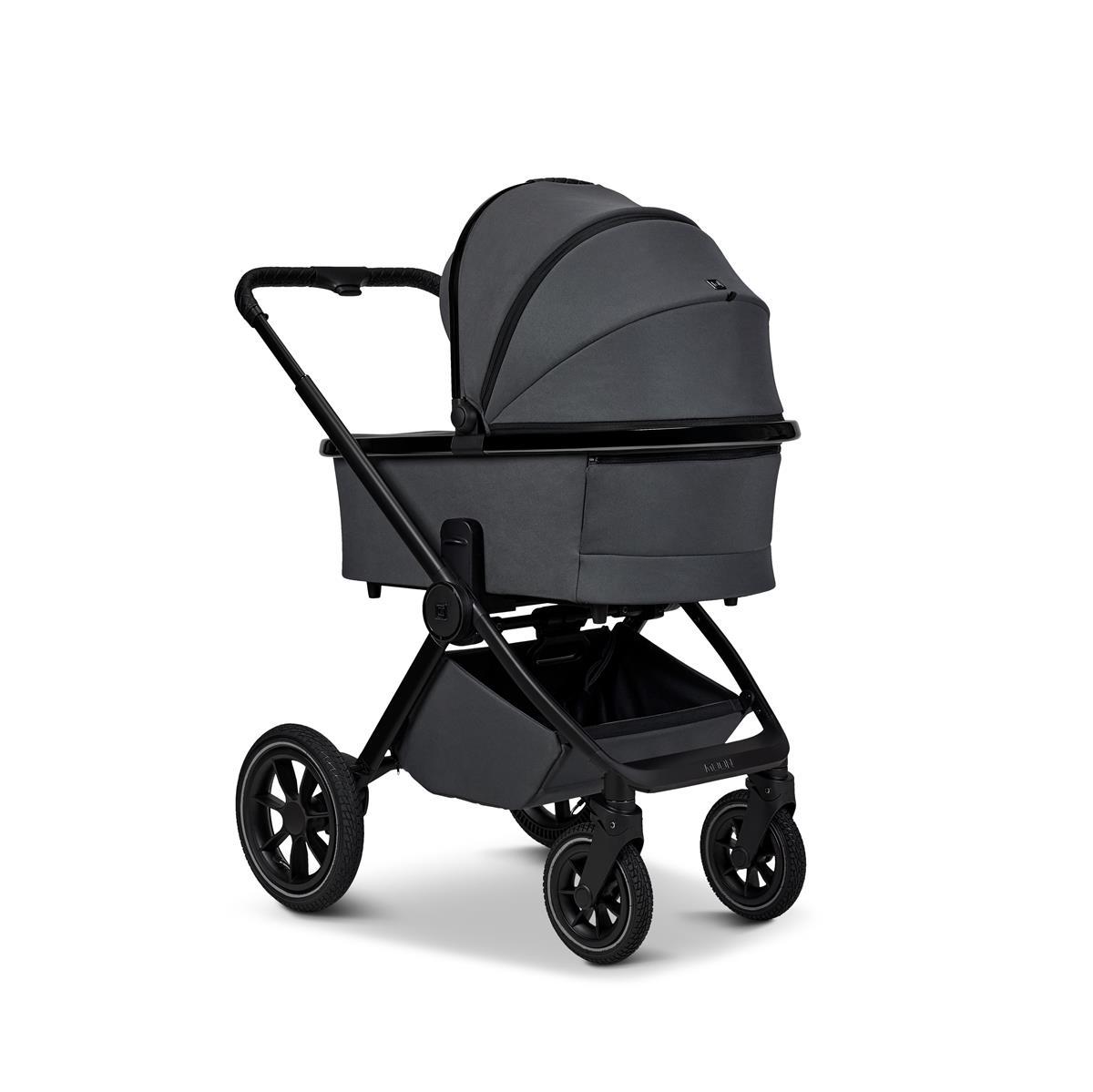 Moon PIÙ Kinderwagen SET anthra / matt