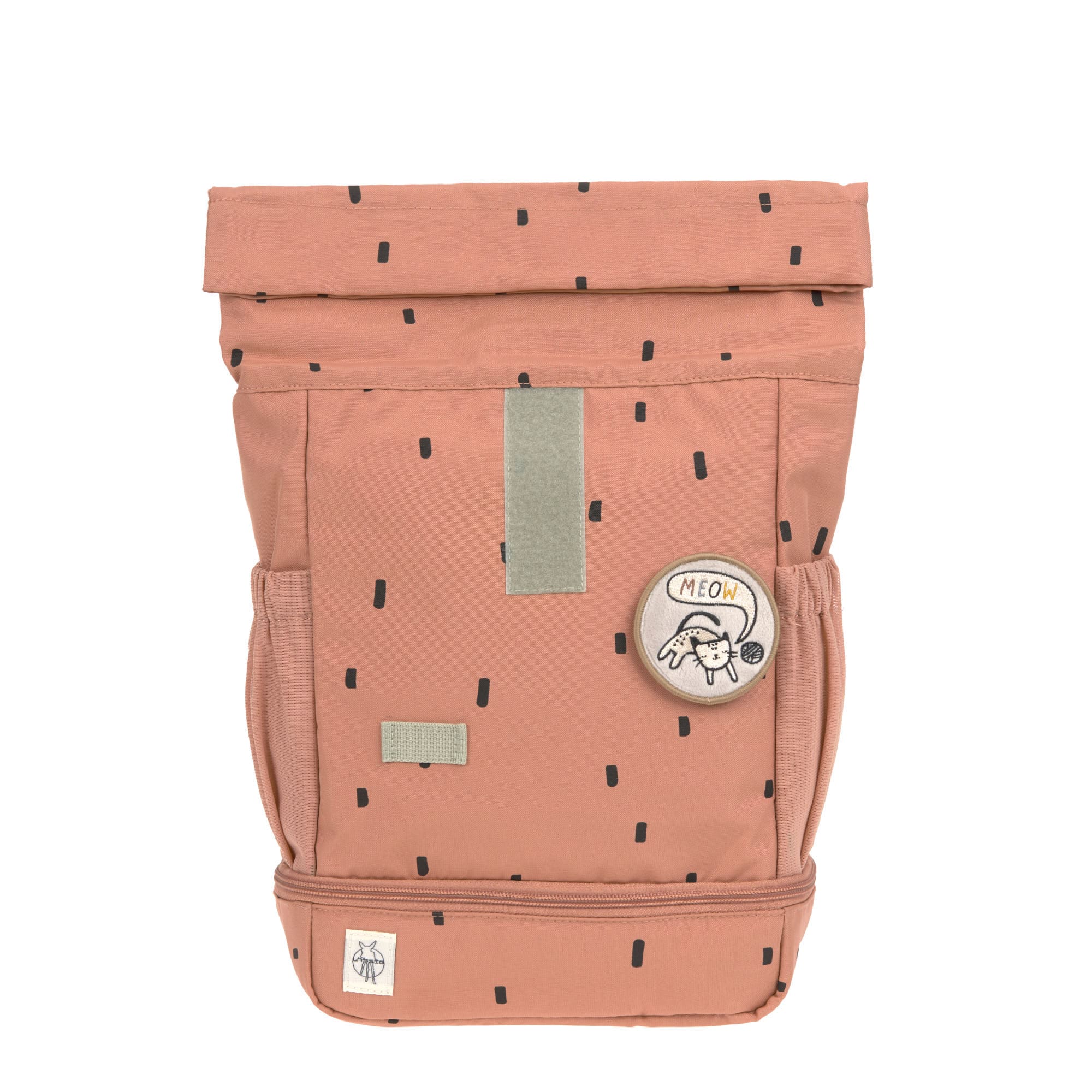 Lässig Kindergartenrucksack Rolltop Happy Prints, Karamell