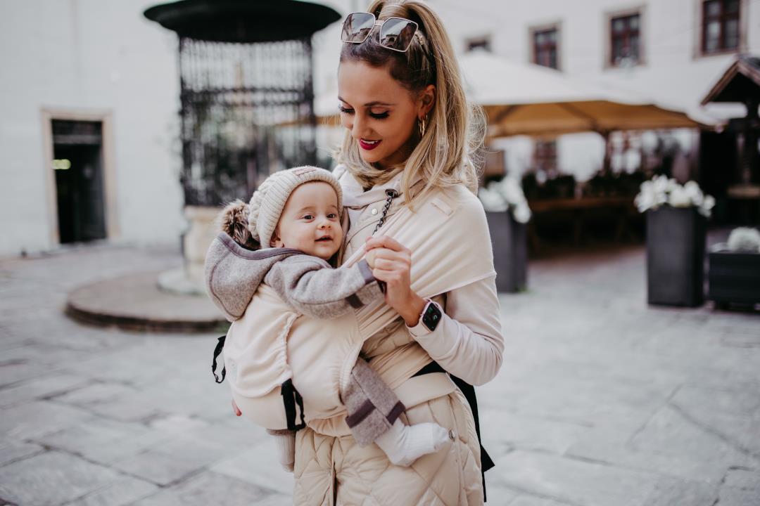 cocoo·me® Helium Babytrage Wrapconversion (50 - 98 cm / 12 Kilo) Sand