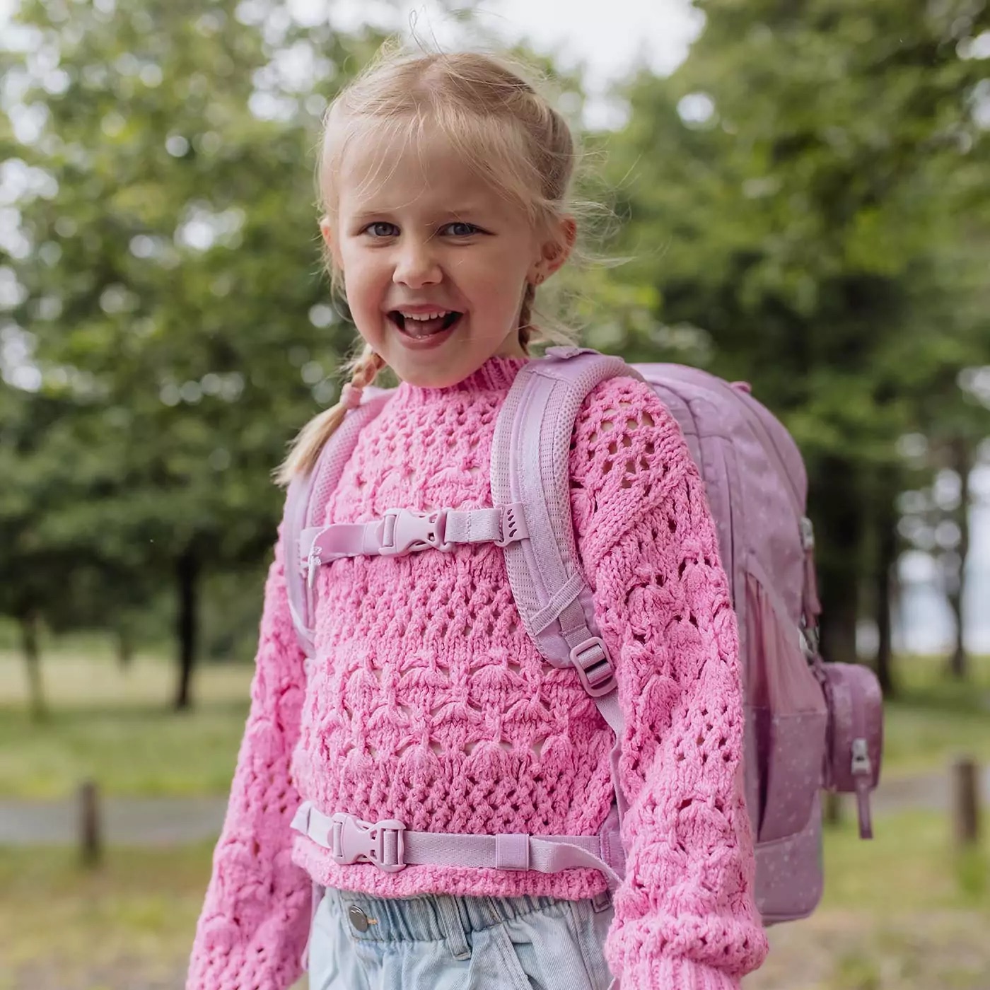 Beckmann Schulrucksack-Set Active Air FLX 6-teilig Rosie Beckmann Schulrucksack-Set Active Air FLX 6-teilig Rosie