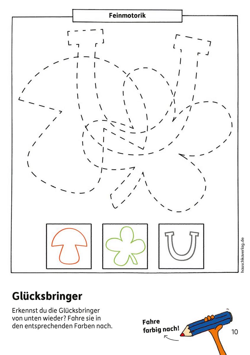 Hauschkaverlag Kindergartenblock ab 4 Jahre Rätselspaß, Konzentration und Logik