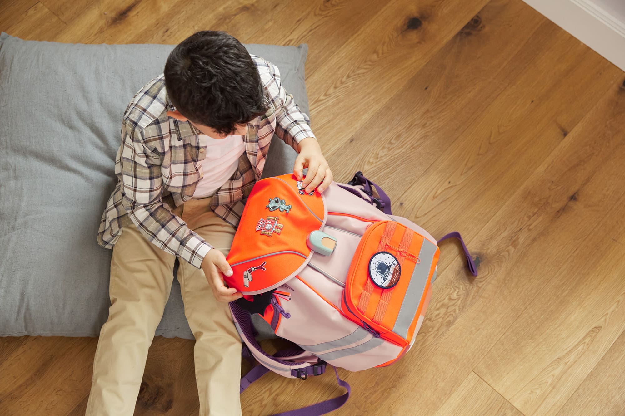 Lässig Textil-Sticker (3 Stk) - Schul Set Kingdom