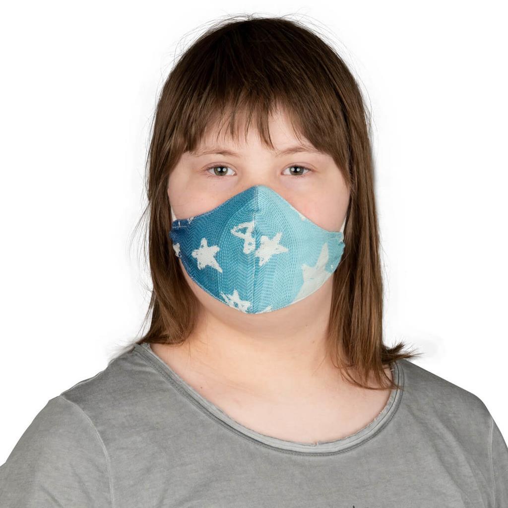 Hoppediz Gesichtsmaske für Kinder - Singapur blue Hoppediz Gesichtsmaske für Kinder - Singapur blue