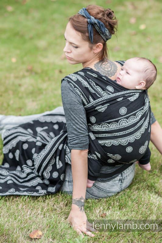 Lenny Lamb Tragetuch Gr. 4 Glamorous Lace (schwarz / grau)