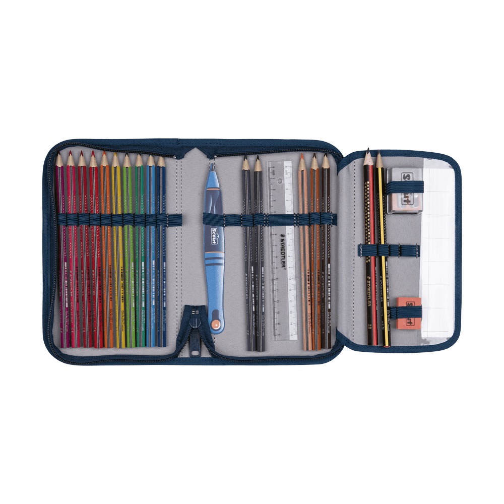 Scout Micro Schulranzen-Set 4-tlg. LED Rocket Rider