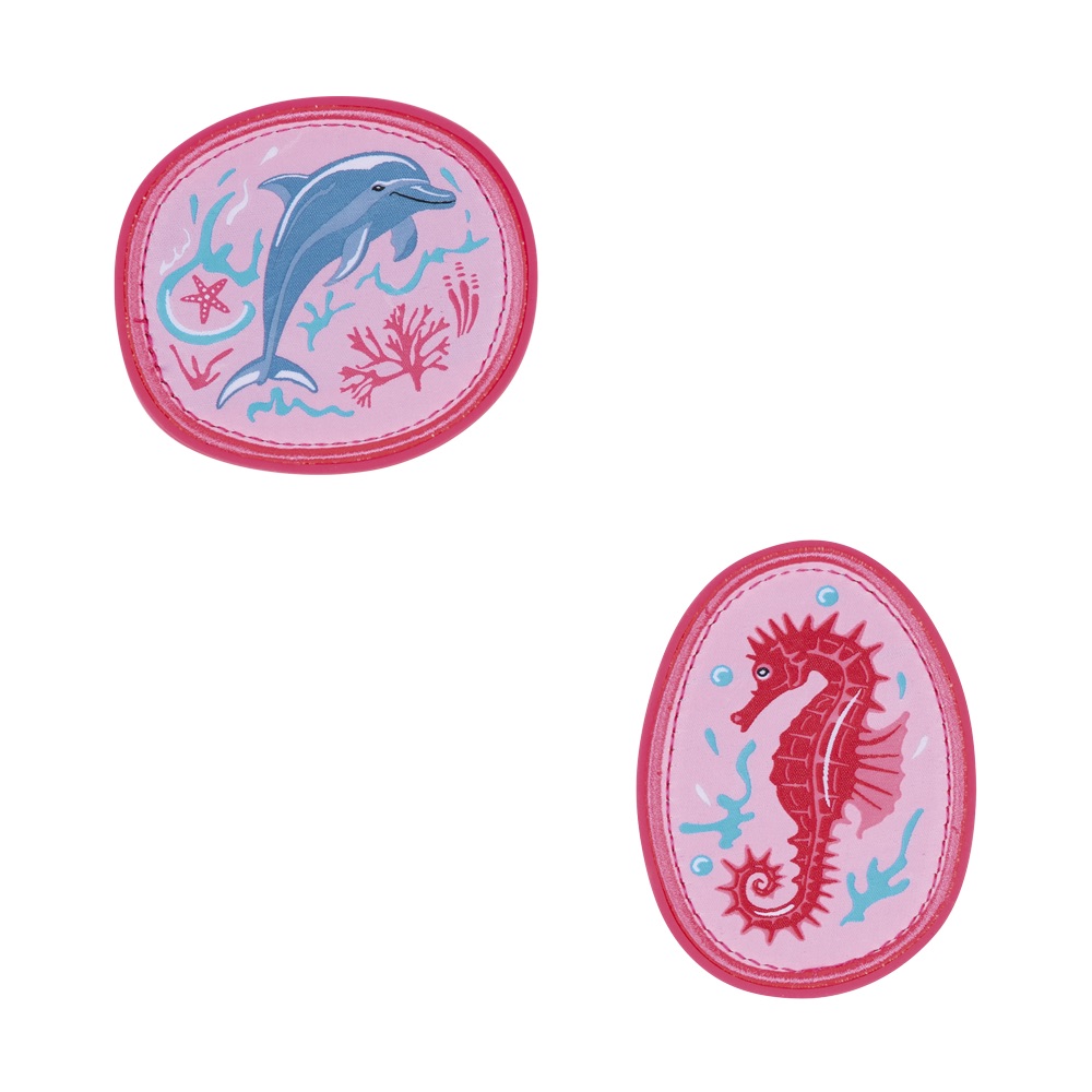 Der Die Das Wechselbuttons für Schulranzen Coral Reef