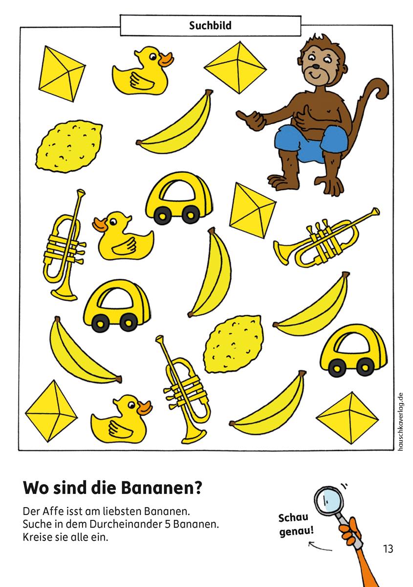 Hauschkaverlag Kindergartenblockab 3 Jahre Vergleichen, rätseln und malen