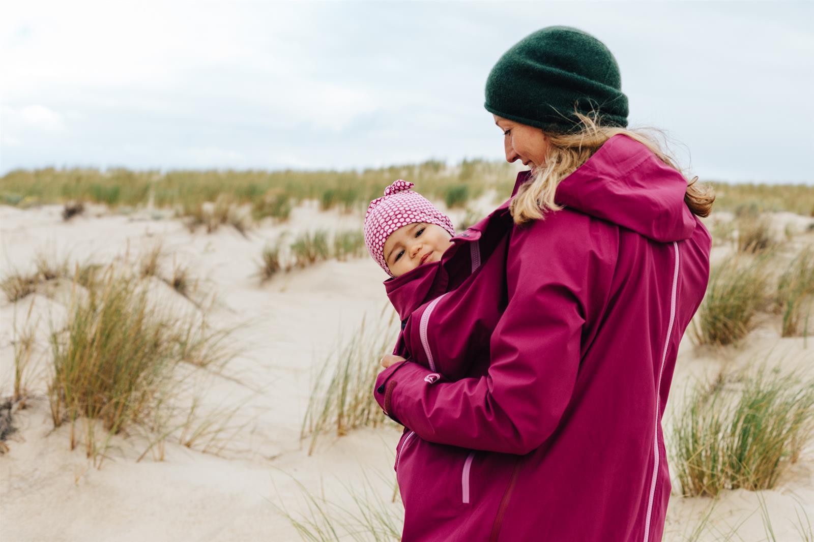 mamalila Softshell-Tragejacke clickit - Beere M