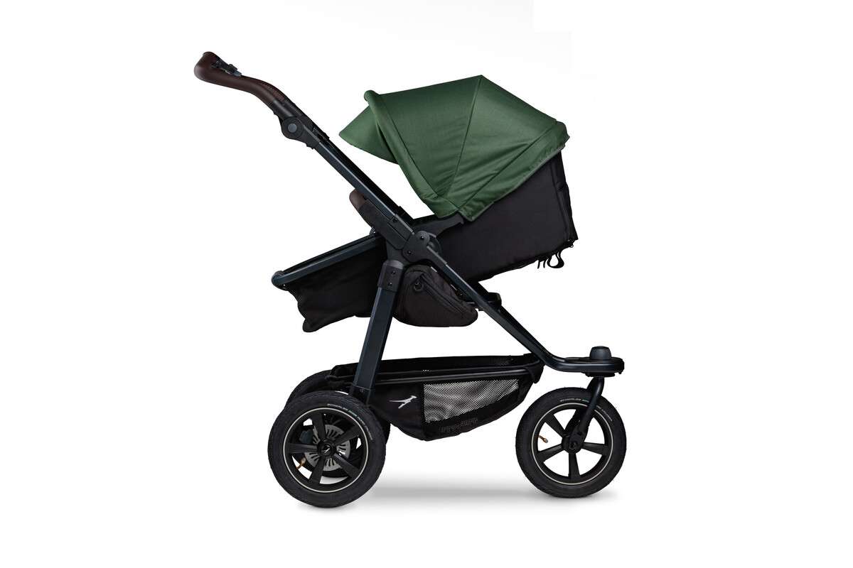 tfk mono2 - Kombi Kinderwagen mit Luftkammerrad-Set olive
