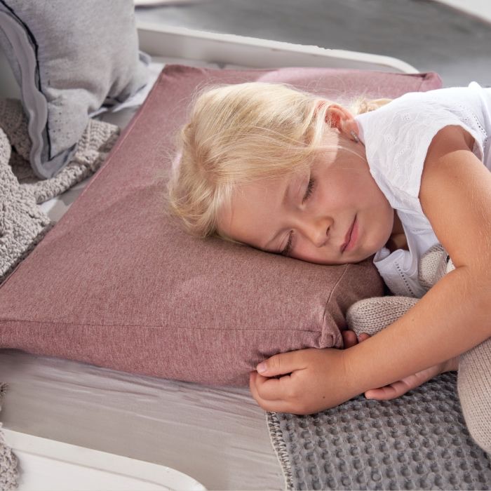 Theraline Das Kinderkopfkissen inkl. Bezug Bamboo Collection Theraline Das Kinderkopfkissen inkl. Bezug Bamboo Collection Melange blau-grau