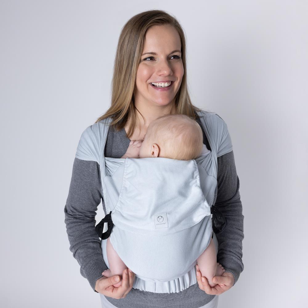 cocoo·me® Helium Babytrage Wrapconversion (50 - 98 cm / 12 Kilo) Hellgrau