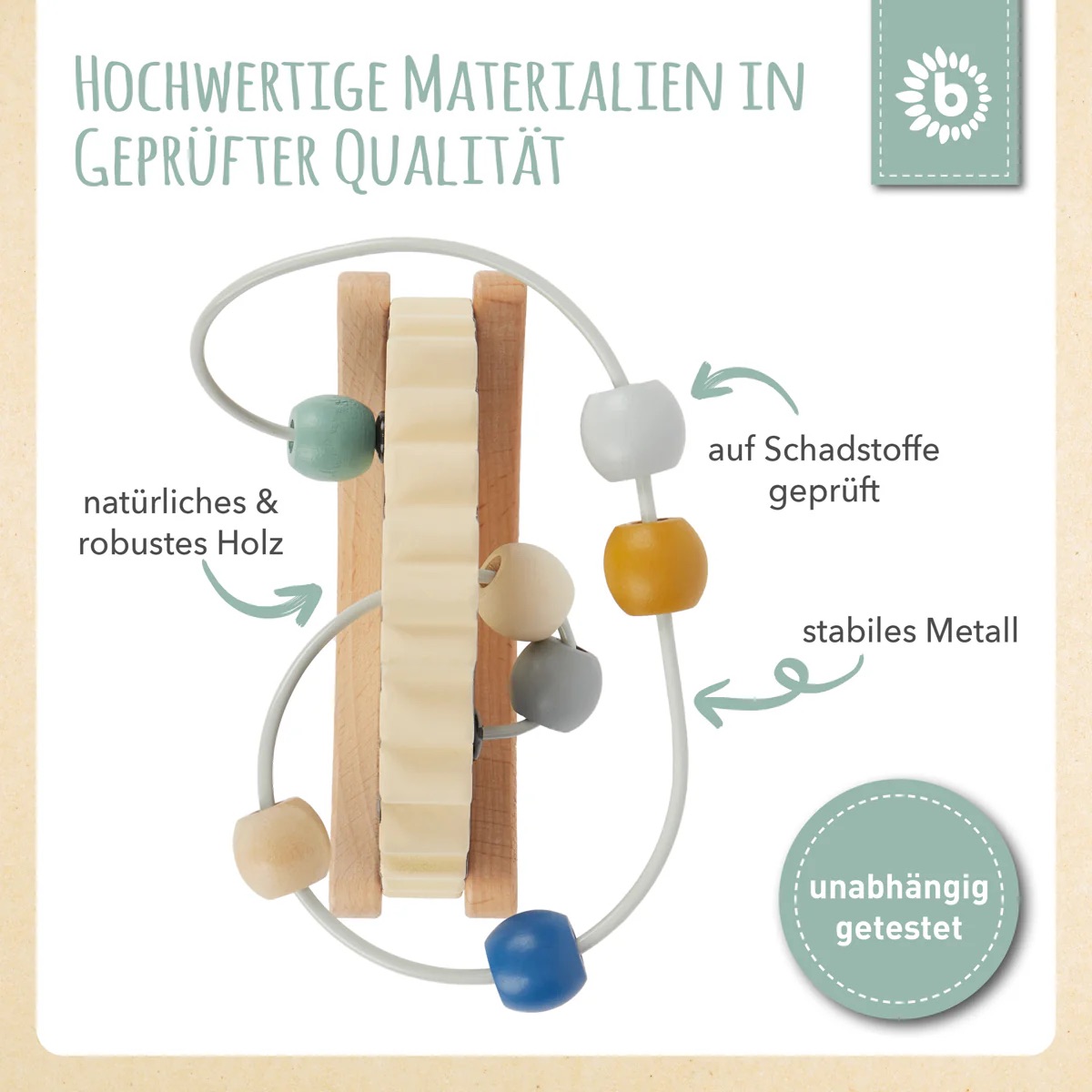 bieco Motorikschleife mit Wippe Igel bieco Motorikschleife mit Wippe Igel