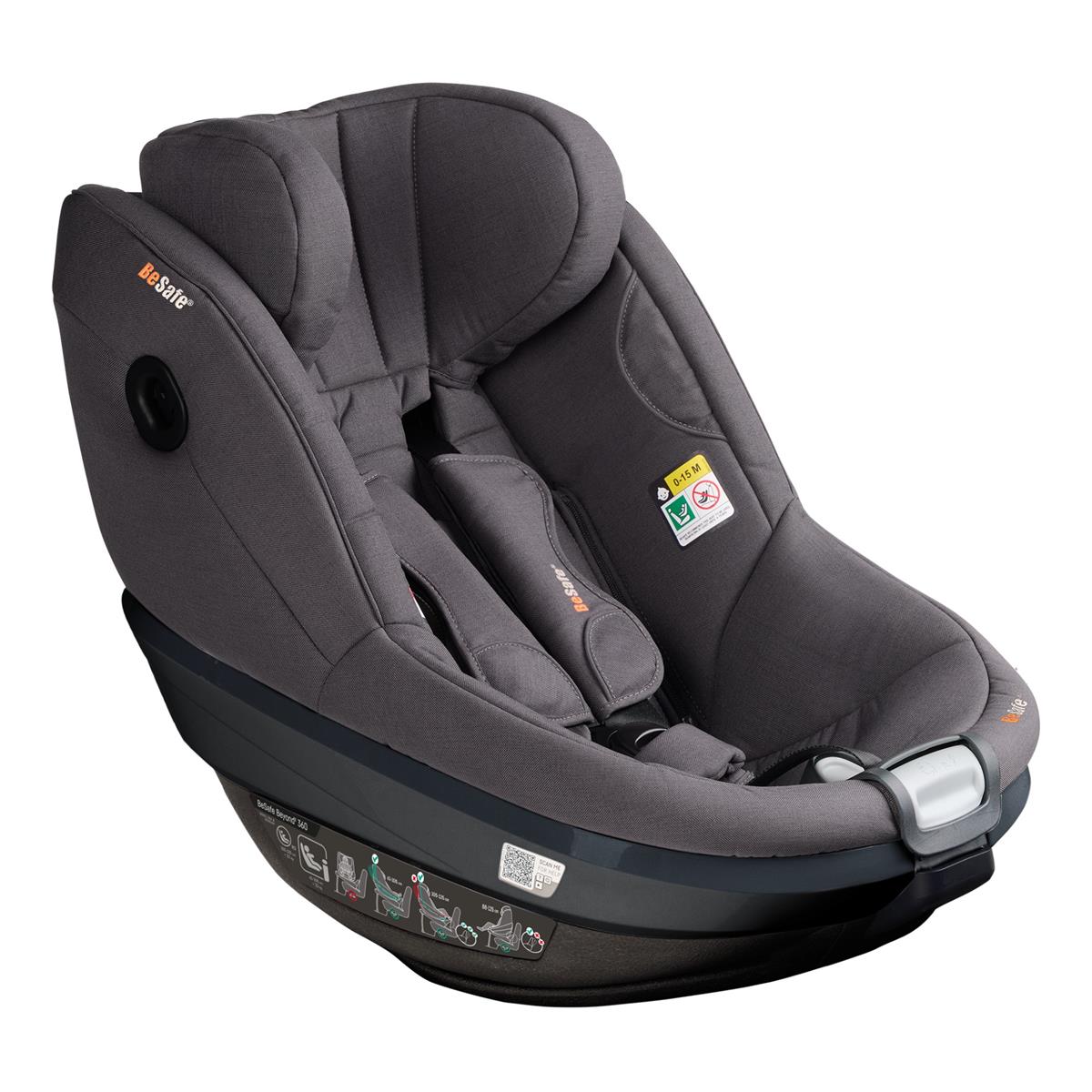 BeSafe Beyond2 360 Reboarder Dark Grey Mélange