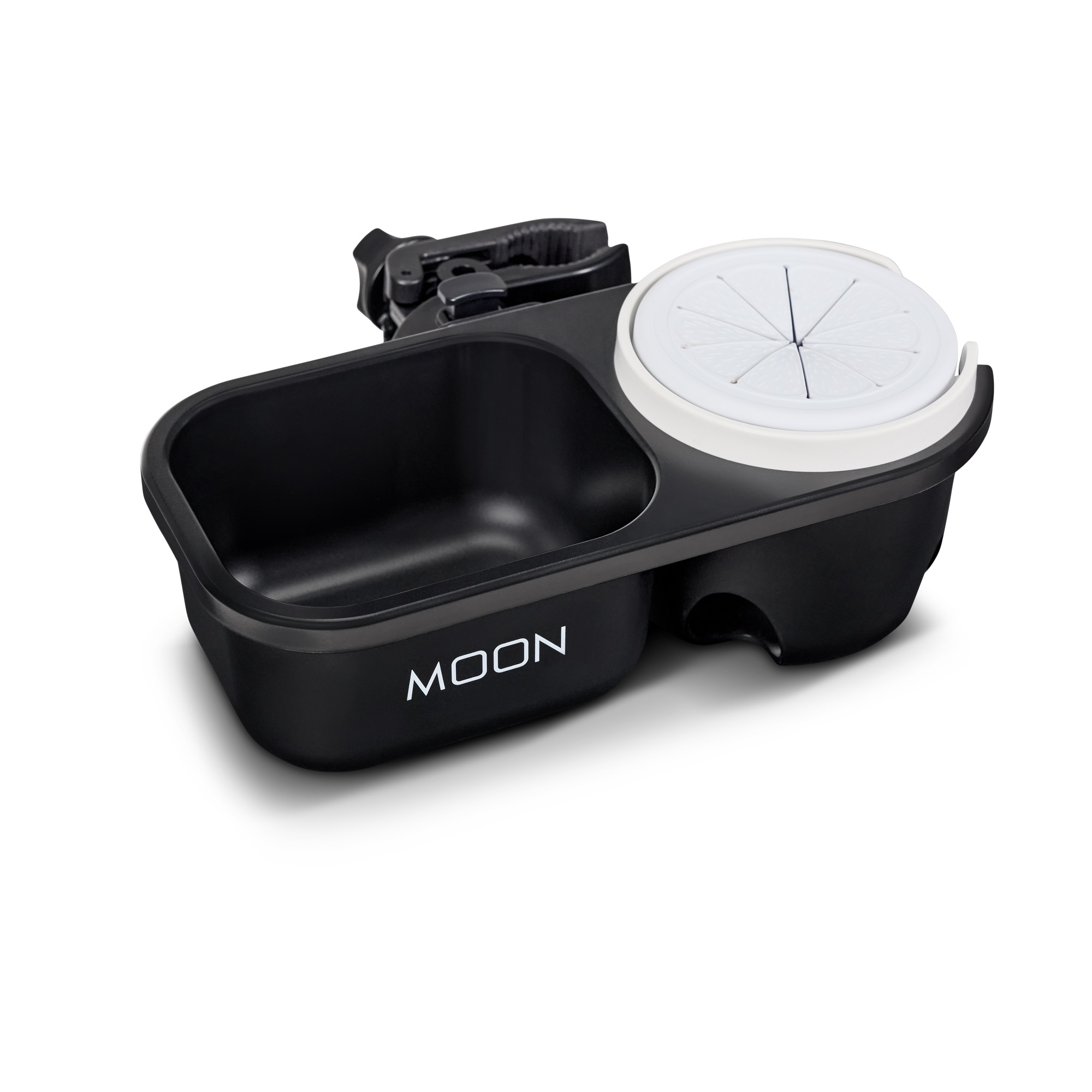 Moon Flaschenhalter mit Snackbox schwarz Moon Flaschenhalter mit Snackbox schwarz