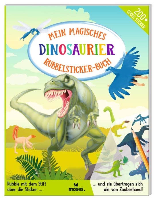 moses Mein magisches Rubbelsticker-Buch Dinosaurier