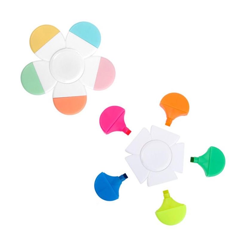 Trendhaus GFH HIGHLIGHTER SPINNER 5 IN 1, 2-FACH SORTIERT pastell