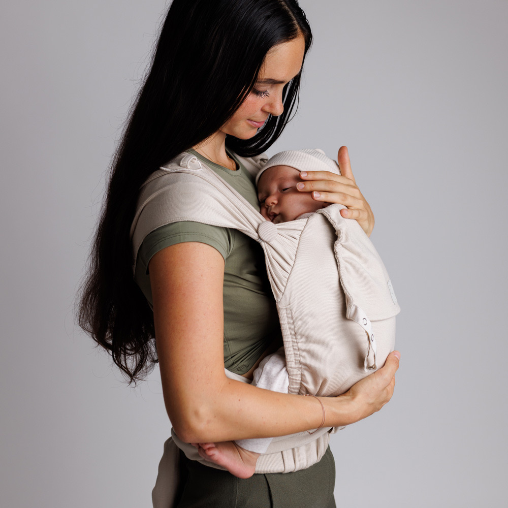 cocoo·me® Helium Plus Babytrage Wrapconversion (50 - 98 cm / 15 Kilo) Beige