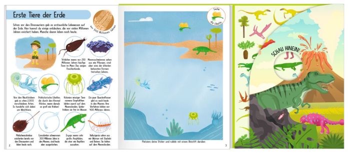 moses Mein magisches Rubbelsticker-Buch Dinosaurier