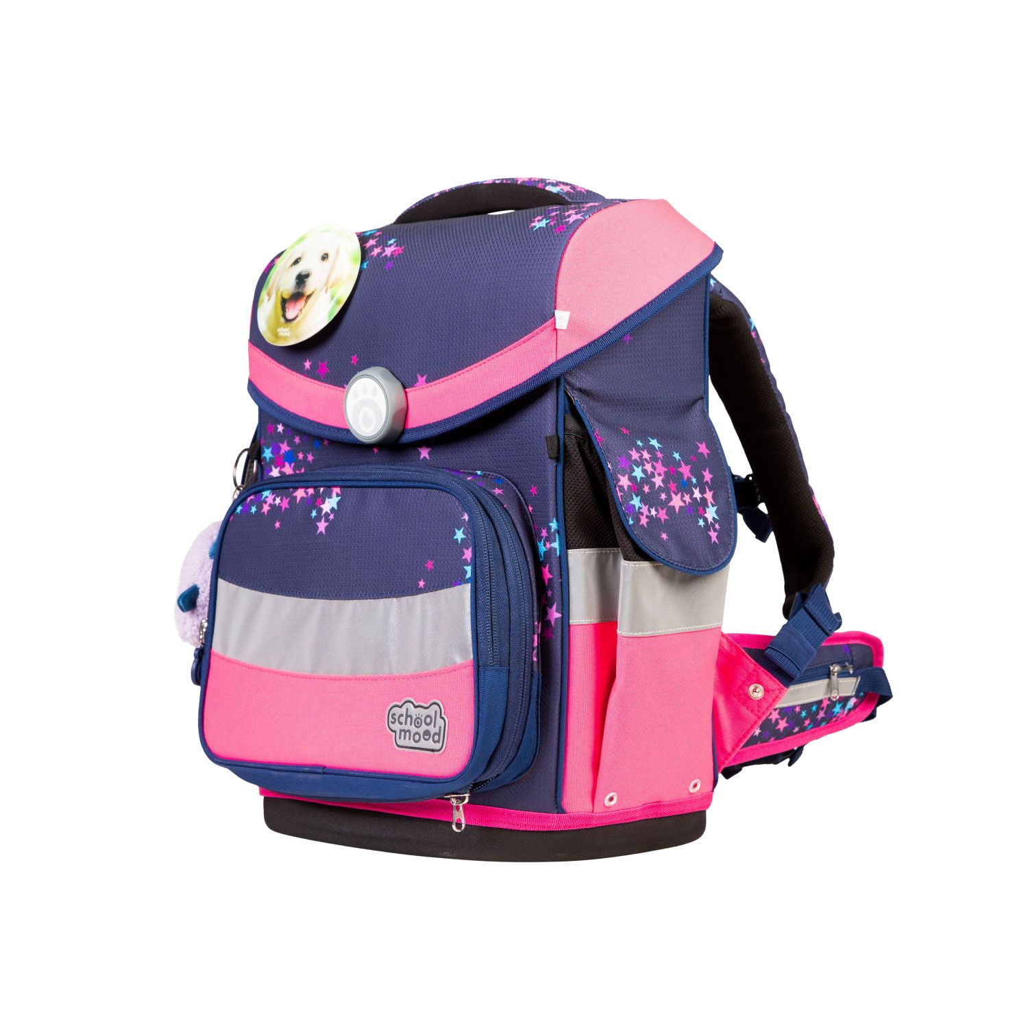 School-Mood Timeless Pro Schulranzen-Set 2025 7-tlg. Leni (Hund)