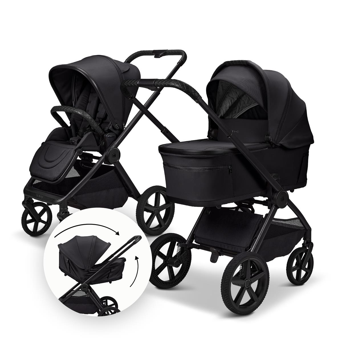 Moon GIO 2.0 Fold Kinderwagen-Set onyx