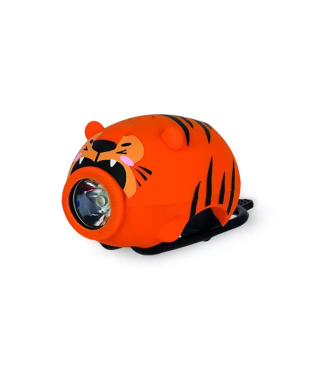 Legami Wiederaufladbare Frontleuchte mit 3 Lichtmodi und 5 Klingeltönen Tiger