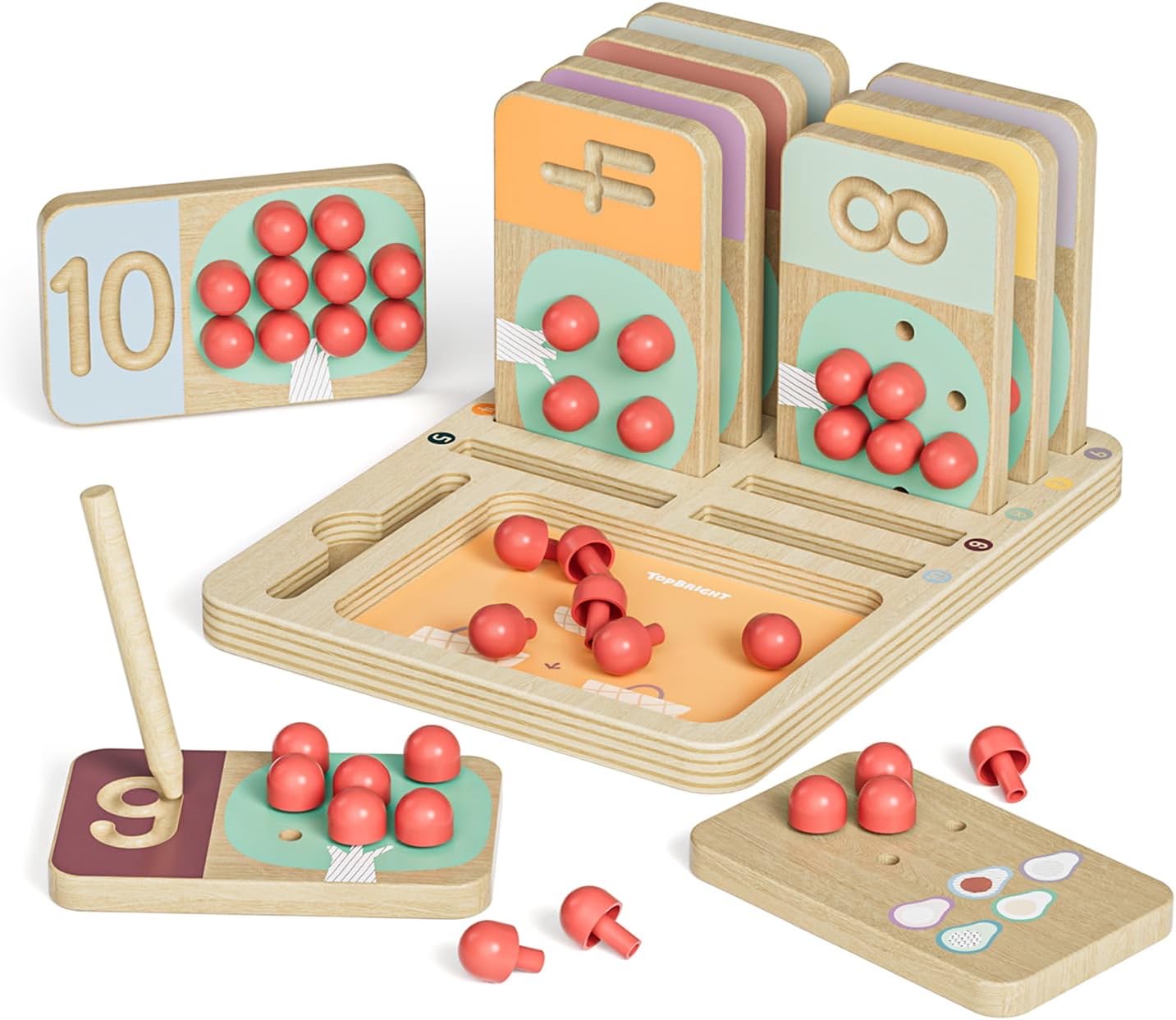 Topbright Obstbaum Zahlentrainer Bunt