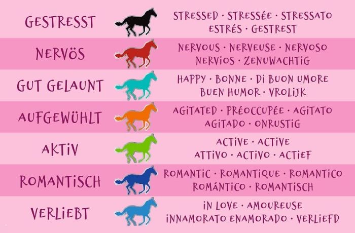 moses Pferde Stimmungsarmband Violett