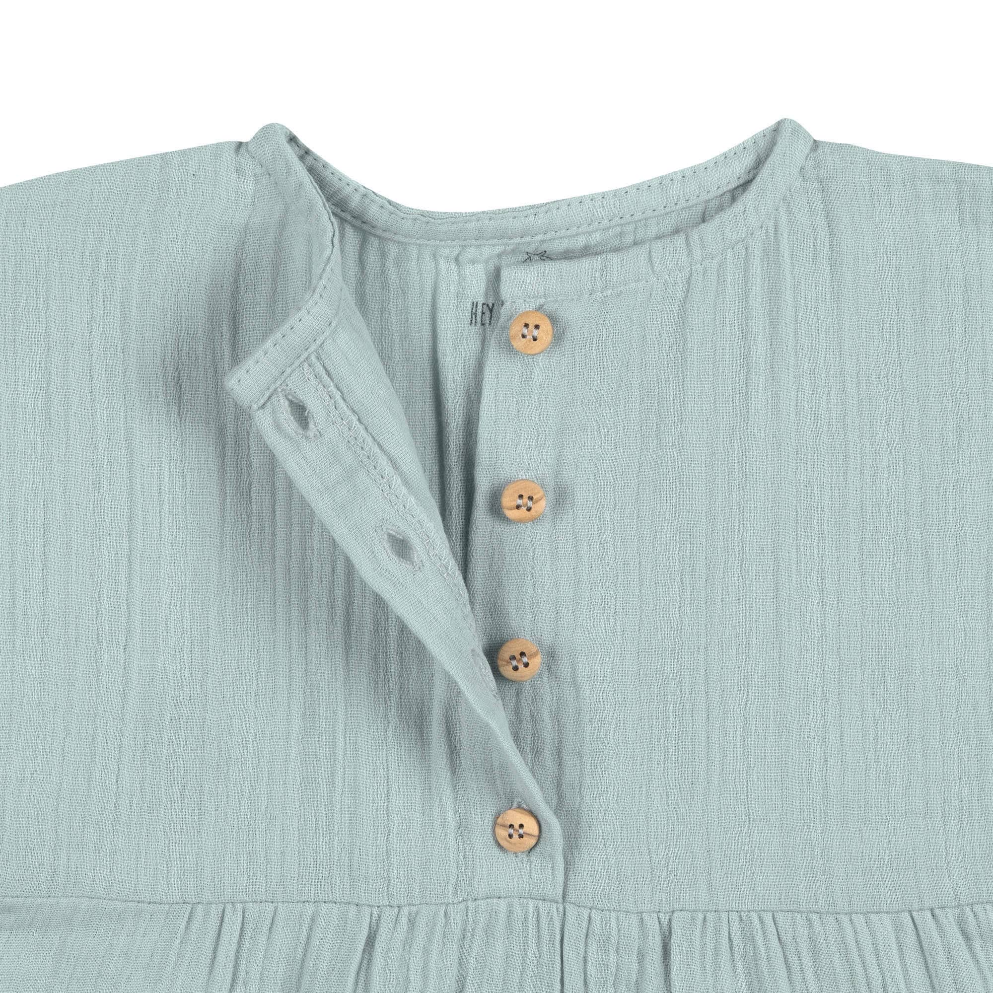 Lässig Kinderkleid - Bio Baumwolle Silbergrau Lässig Kinderkleid - Bio Baumwolle Silbergrau 98/104