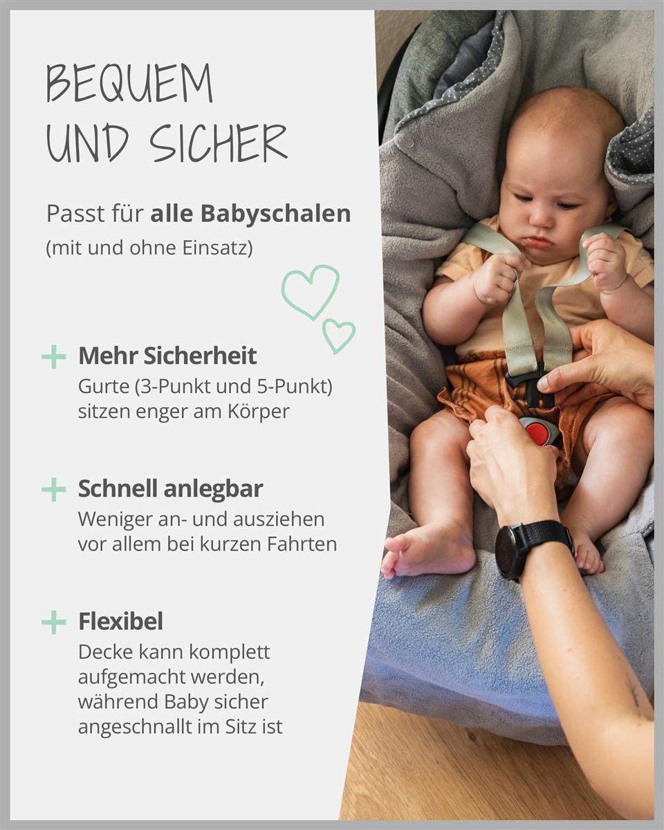 Ullenboom Einschlagdecke Ganzjährig Blau/Hellblau/Grau