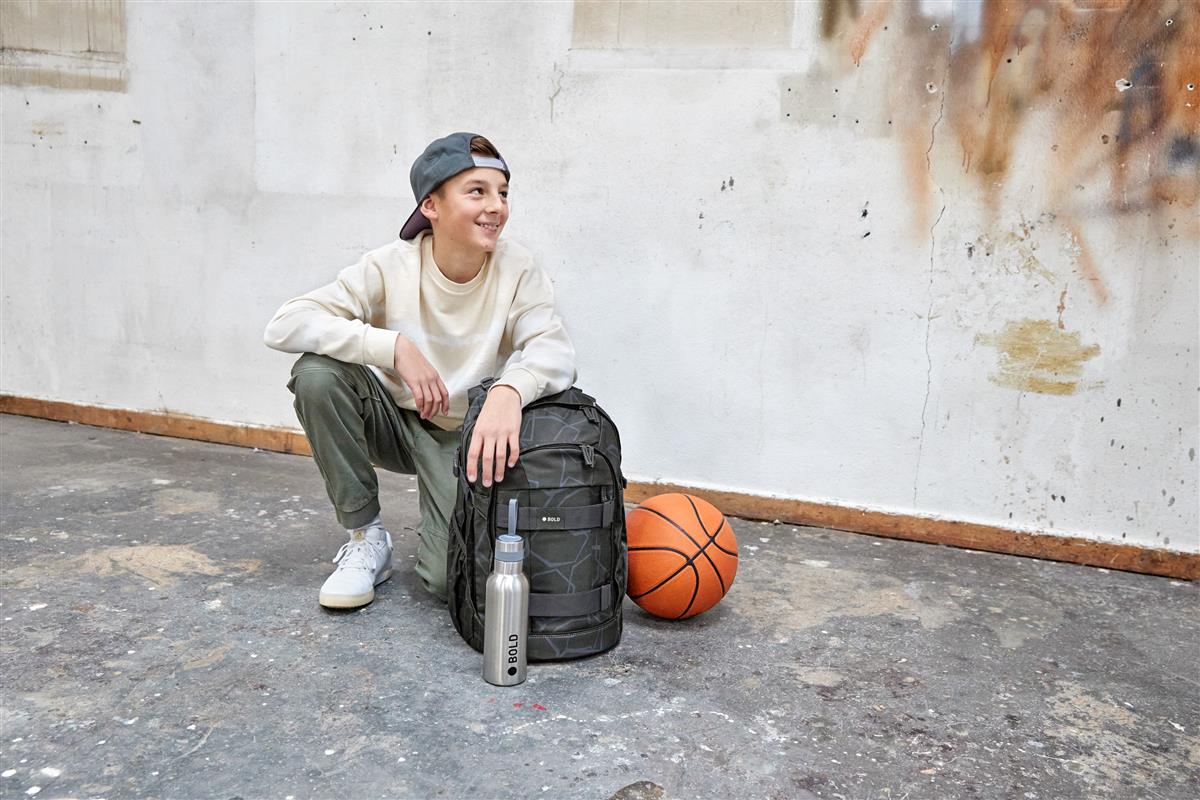 Lässig Schulrucksack BOLD Origin Edges Grau Lässig Schulrucksack BOLD Origin Edges Grau