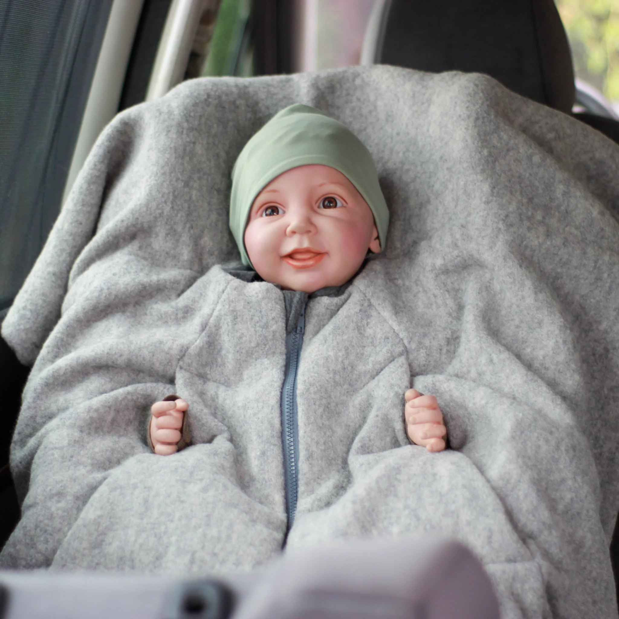 Kikkifax Wollwalk Kinderponchos Pure Grey