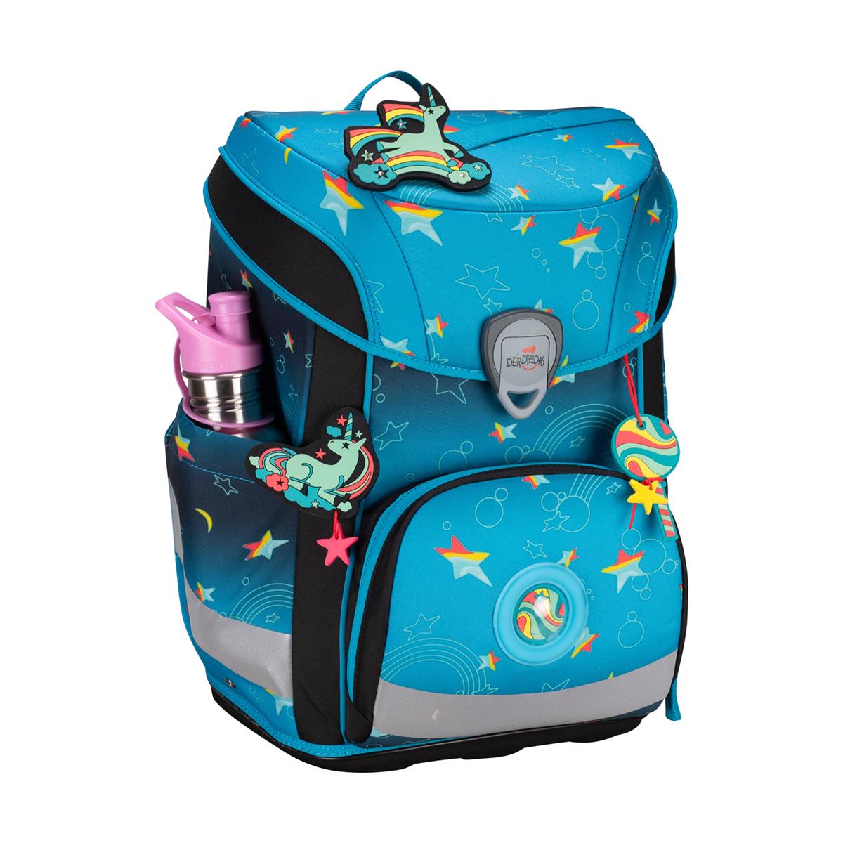 Der Die Das Schulranzen-Set Ergoflex Easy 2025 tlg. LED Rainbow Star