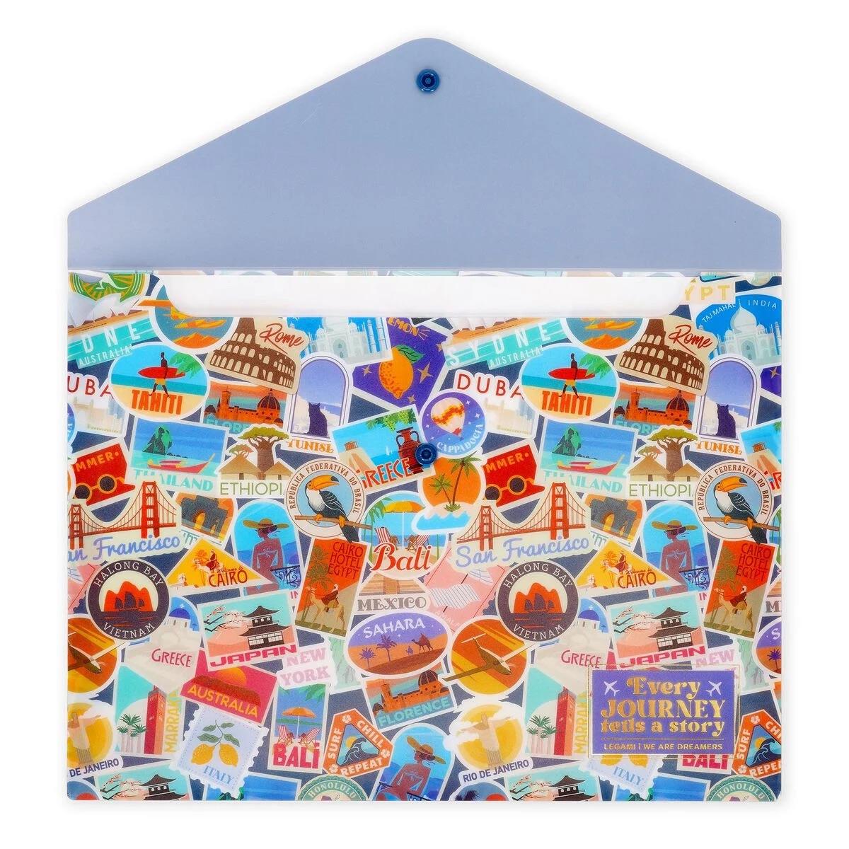 Legami Dokumentenmappe - Fold & Order Travel Stickers Legami Dokumentenmappe - Fold & Order Travel Stickers