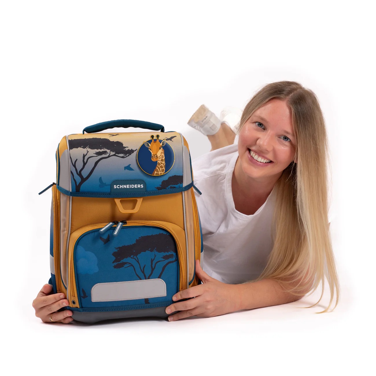 Schneiders Ergolite Schulranzen-Set 9-tlg Isabeau Kleinemeier Sunset Explorer (Ocker)