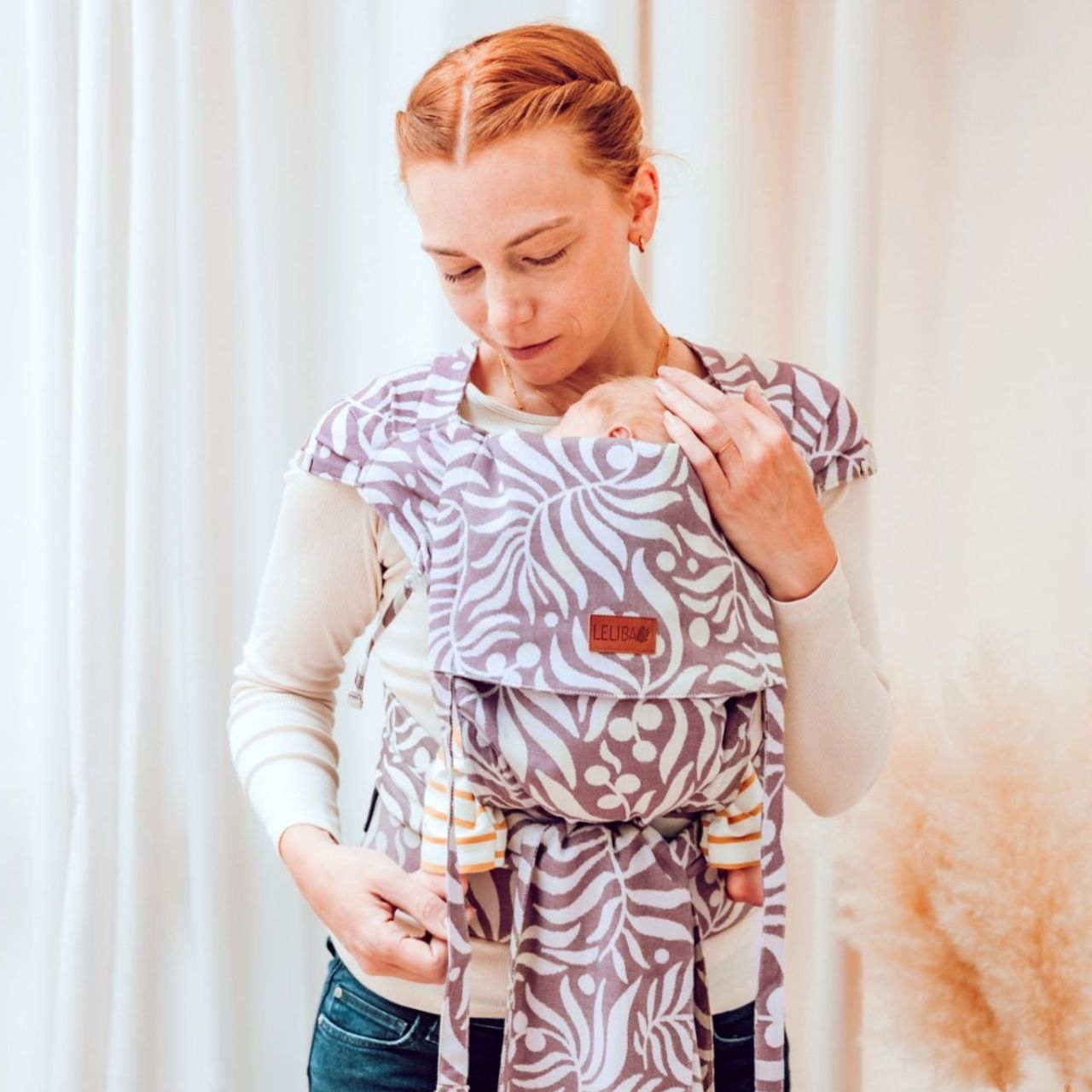 LELIBA Tai Babytrage mit Polster Bungi Rubus