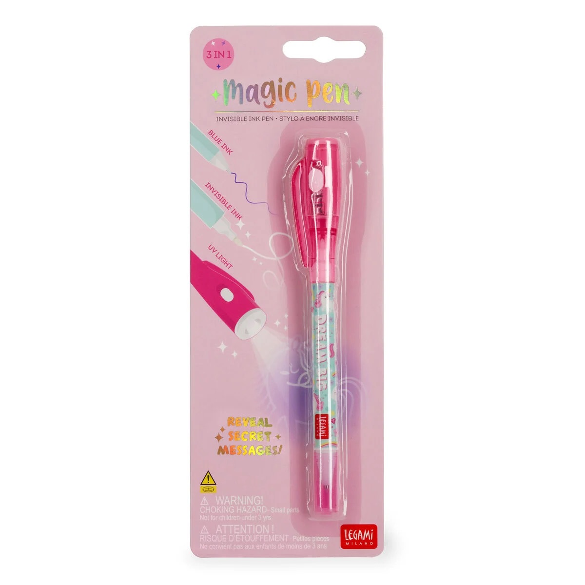 Legami Stift mit Unsichtbarer Tinte - Magic Pen Unicorn