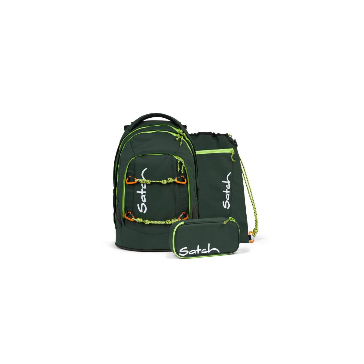 satch Pack Schulrucksack Green Explorer SET satch Pack Schulrucksack Green Explorer SET