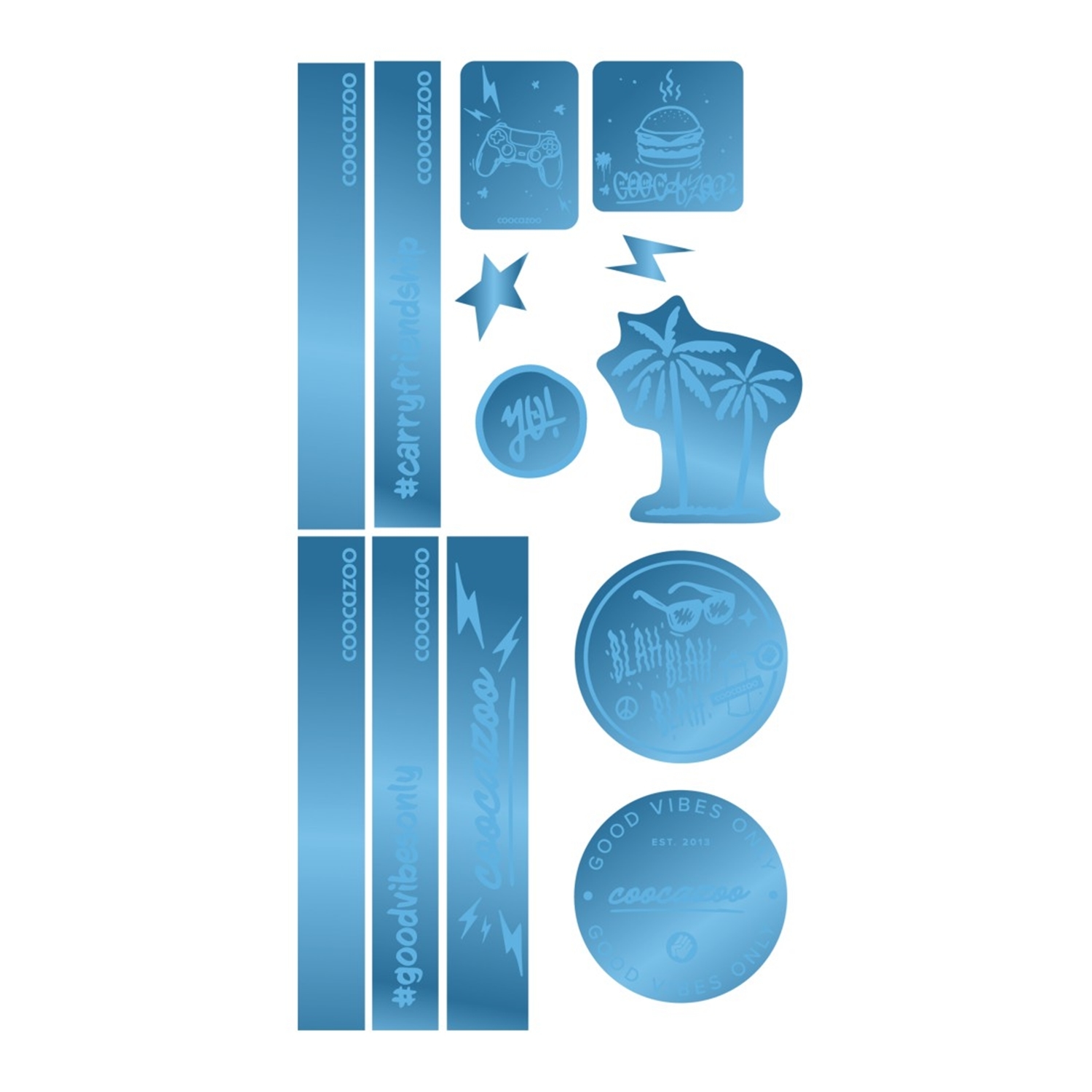 Coocazoo Reflektierendes Sticker-Set Blue Coocazoo Reflektierendes Sticker-Set Blue