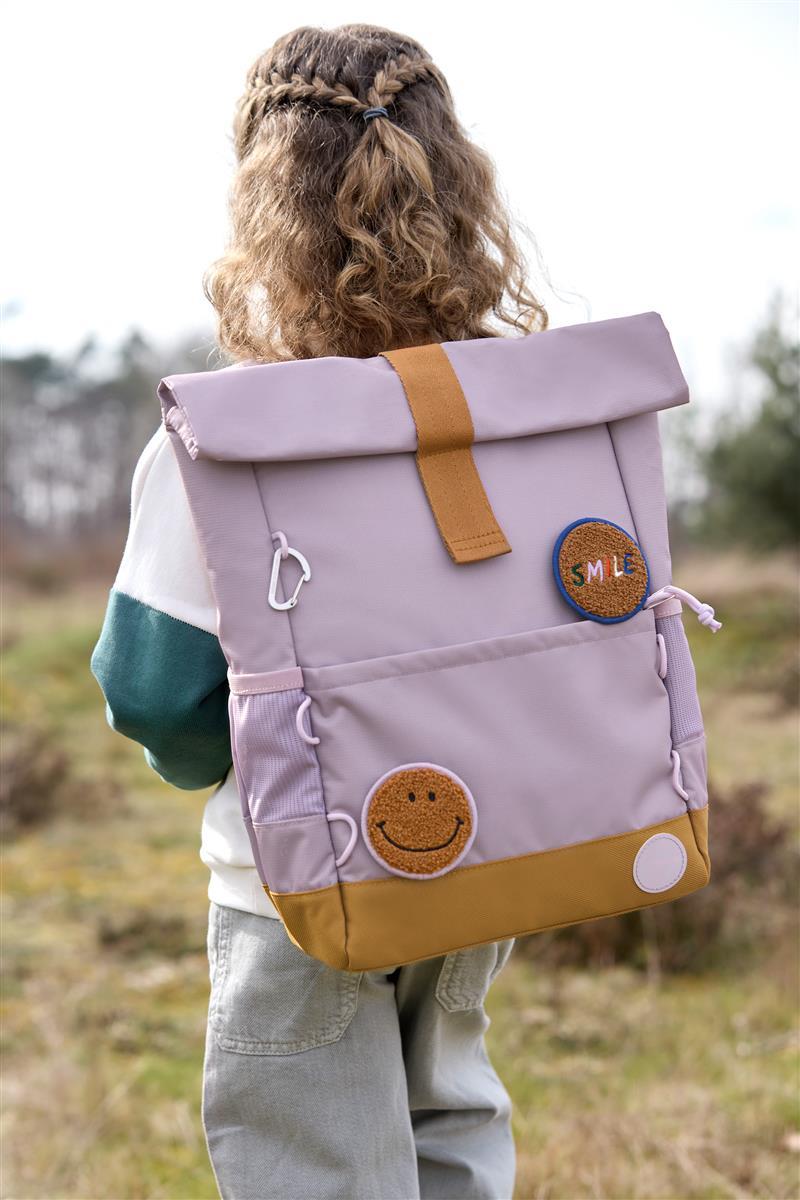 Lässig Kinderrucksack Medium Rolltop Little Gang lilac