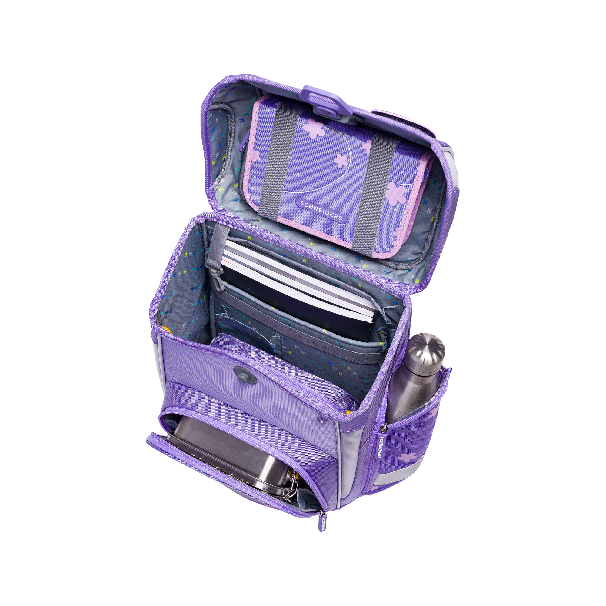 Schneiders Ergolite Schulranzen-Set 9-tlg. Flowery