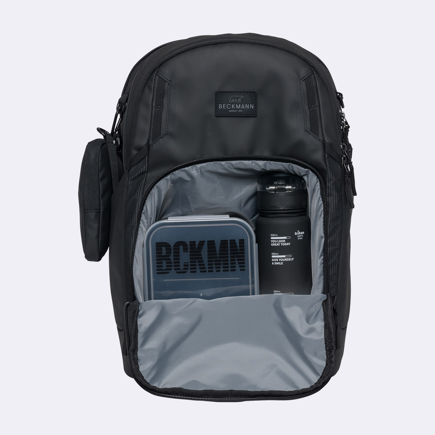 Beckmann Sport Air Schulrucksack Black Coated Beckmann Sport Air Schulrucksack Black Coated