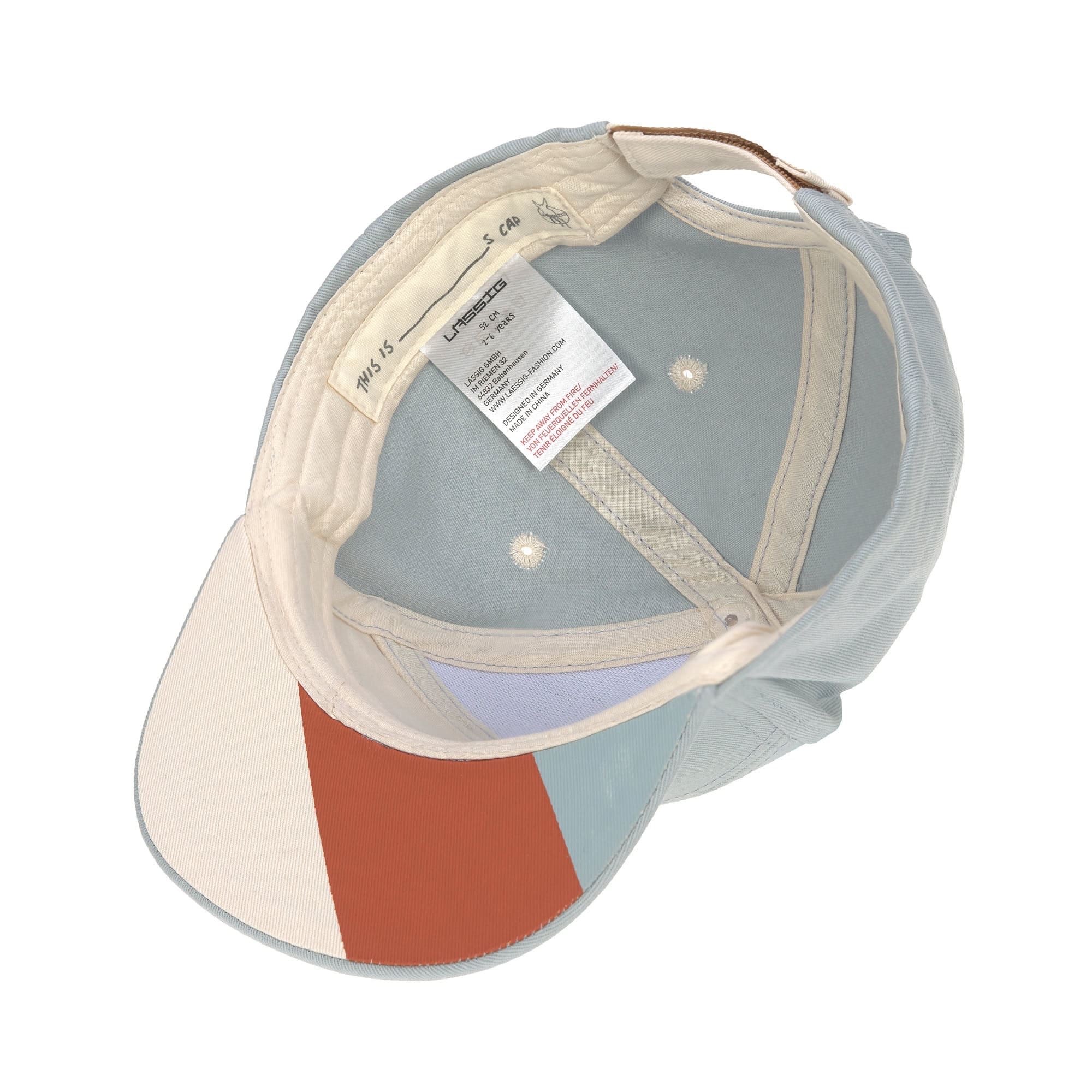 Lässig Basecap Kinder 48 (1-2 Jahre) Little Gang, Rainbow Hellblau