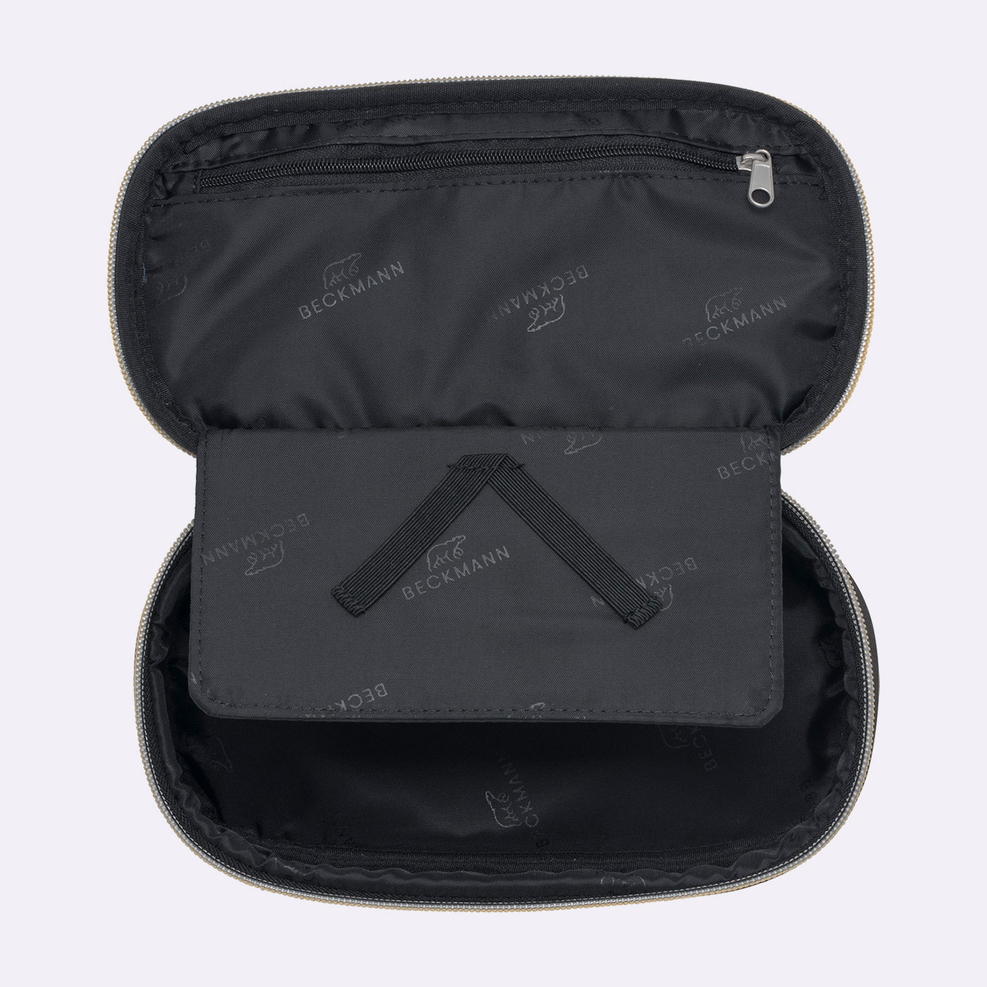 Beckmann Ovales Schlamperetui Sport Junior Black Gold Beckmann Ovales Schlamperetui Sport Junior Black Gold