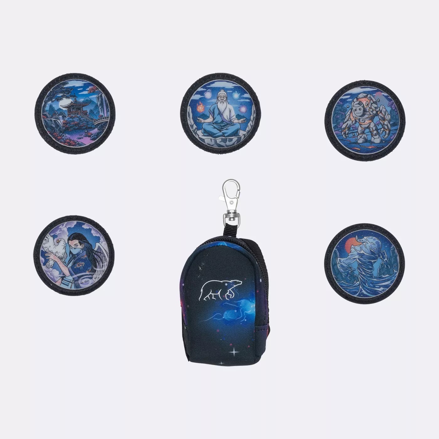 Beckmann Mini Rucksack mit Buttons (Klettis) Set Ninja Elements