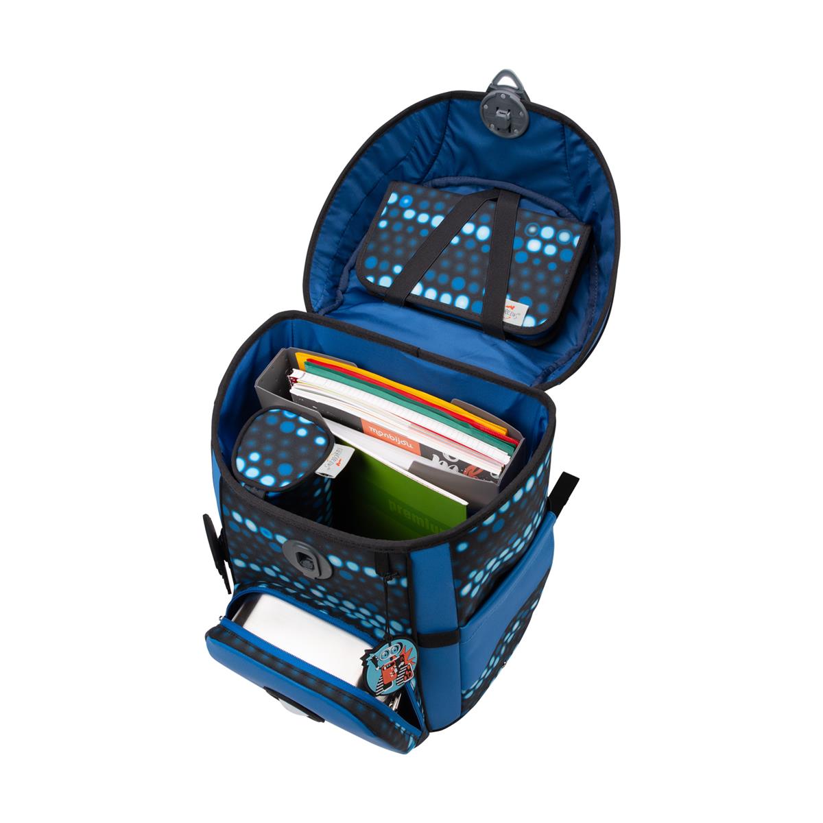 Der Die Das Schulranzen-Set Ergoflex Easy 2025 tlg. Superflash Blue Robot Der Die Das Schulranzen-Set Ergoflex Easy 2025 tlg. Superflash Blue Robot