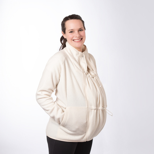 mamalila Fleece-Tragejacke Basel creme L mamalila Fleece-Tragejacke Basel creme L